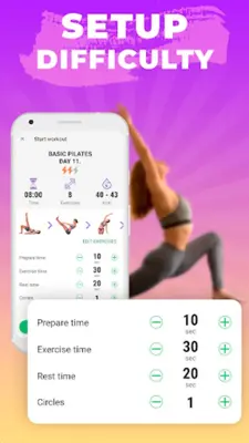 Pilates workout & exercises android App screenshot 1